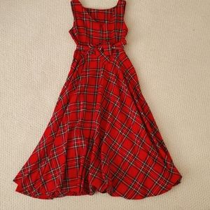Plaid Flannel Holiday Party Dress